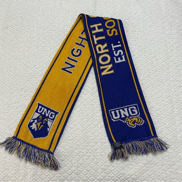 UNG University of North Georgia Nighthawks Soccer Scarf - Picture 1 of 9